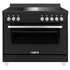 SARO Induktionsherd +Elektrobackofen Modell TS95IND61N schwarz, Farbe: Schwarz