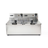 Hendi Fritteuse Kitchen Line 2 x 6 Liter, Inhalt: 12 Liter